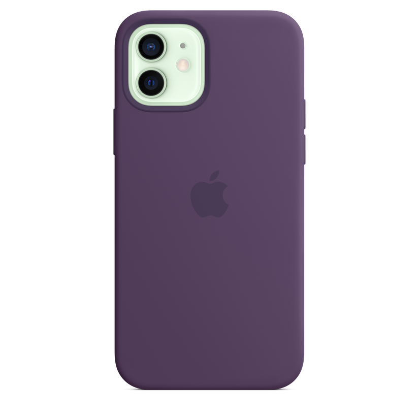 Funda de silicona con MagSafe para el iPhone 12 y iPhone 12 Pro, Amatista - Rossellimac