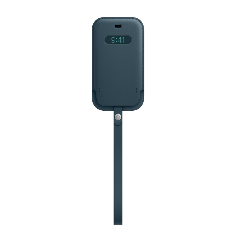 Funda integral de piel con MagSafe para el iPhone 12 mini, Azul báltico - Rossellimac