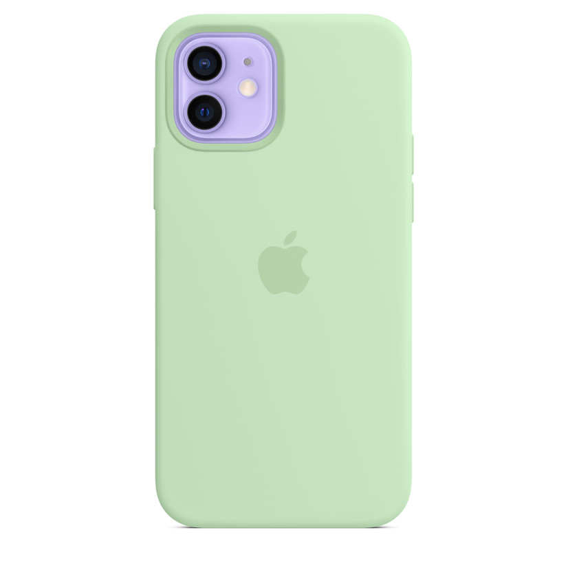 Funda de silicona con MagSafe para el iPhone 12 y iPhone 12 Pro, Pistacho - Rossellimac