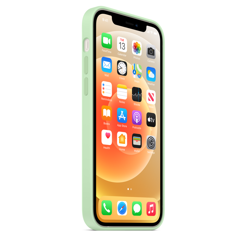 Funda de silicona con MagSafe para el iPhone 12 y iPhone 12 Pro, Pistacho - Rossellimac