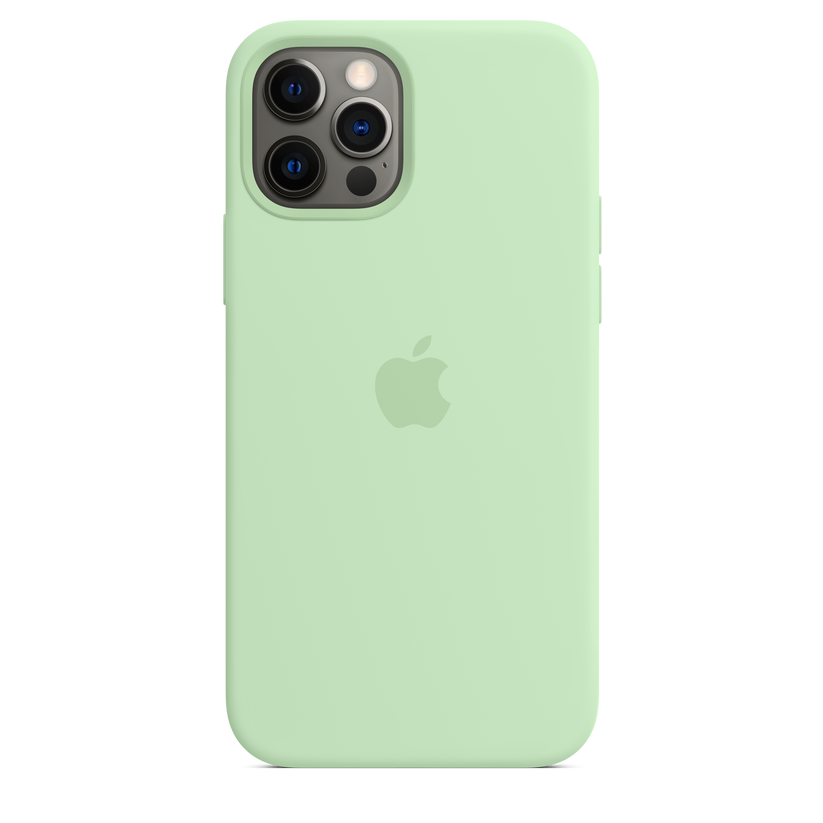 Funda de silicona con MagSafe para el iPhone 12 y iPhone 12 Pro, Pistacho - Rossellimac