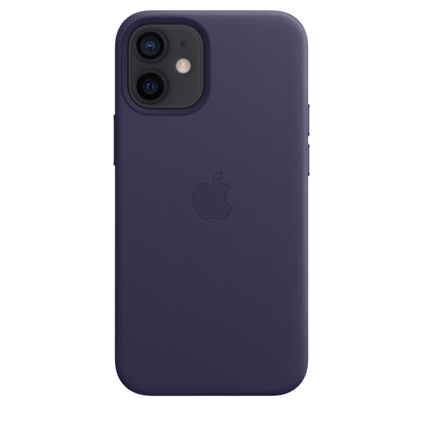 Funda de piel con MagSafe para el iPhone12 mini, Violeta profundo - Rossellimac