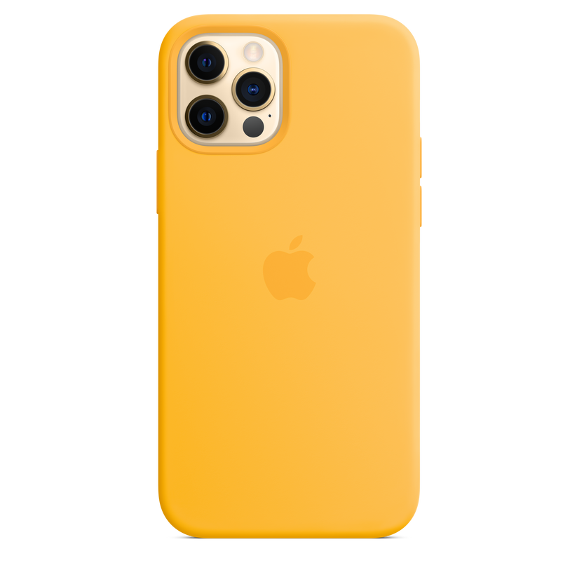 Funda de silicona con MagSafe para el iPhone 12 y iPhone 12 Pro, Girasol - Rossellimac