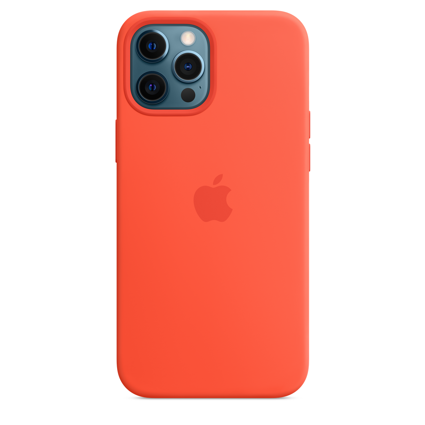 Funda de silicona con MagSafe para el iPhone 12 Pro Max, Naranja eléctrico - Rossellimac