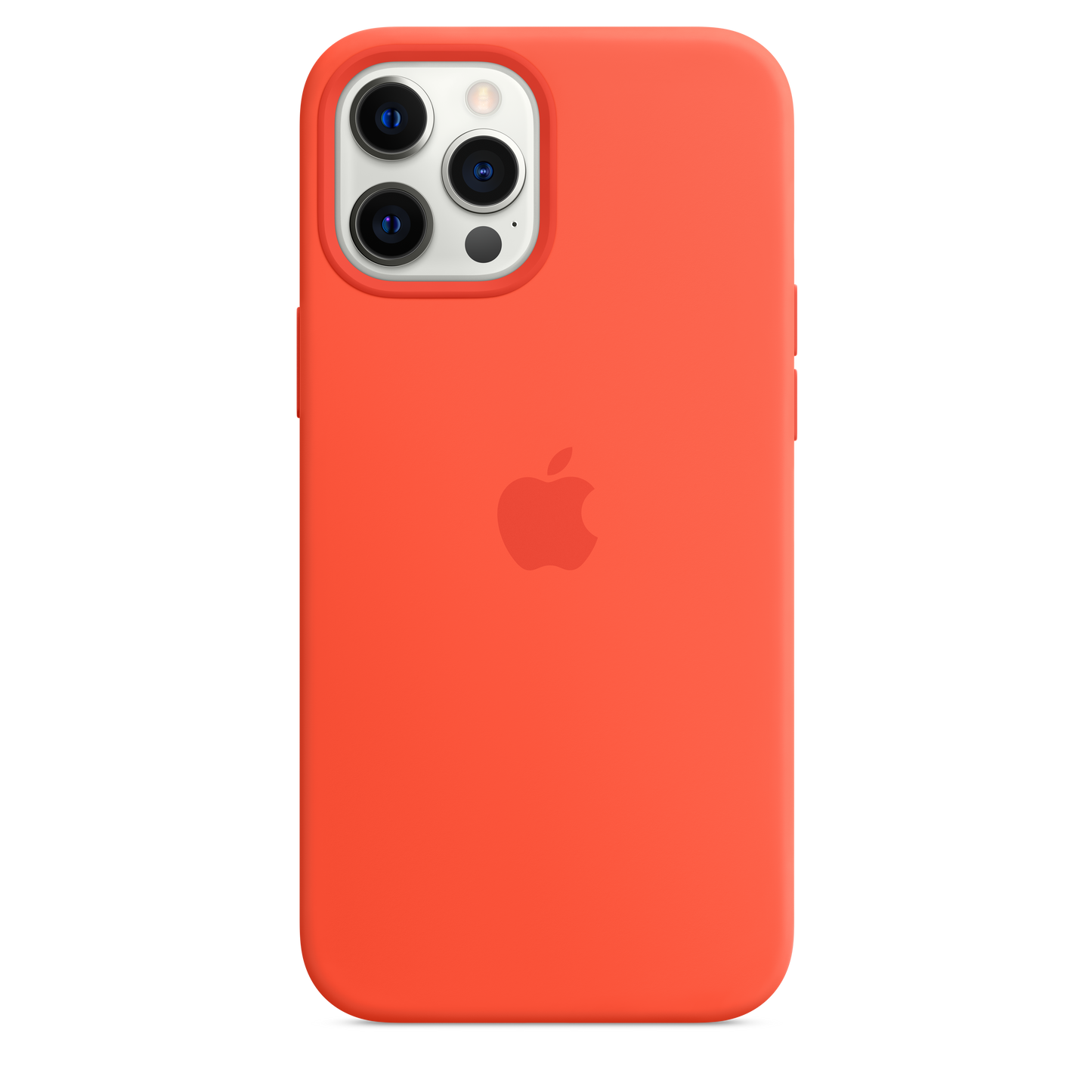 Funda de silicona con MagSafe para el iPhone 12 Pro Max, Naranja eléctrico - Rossellimac