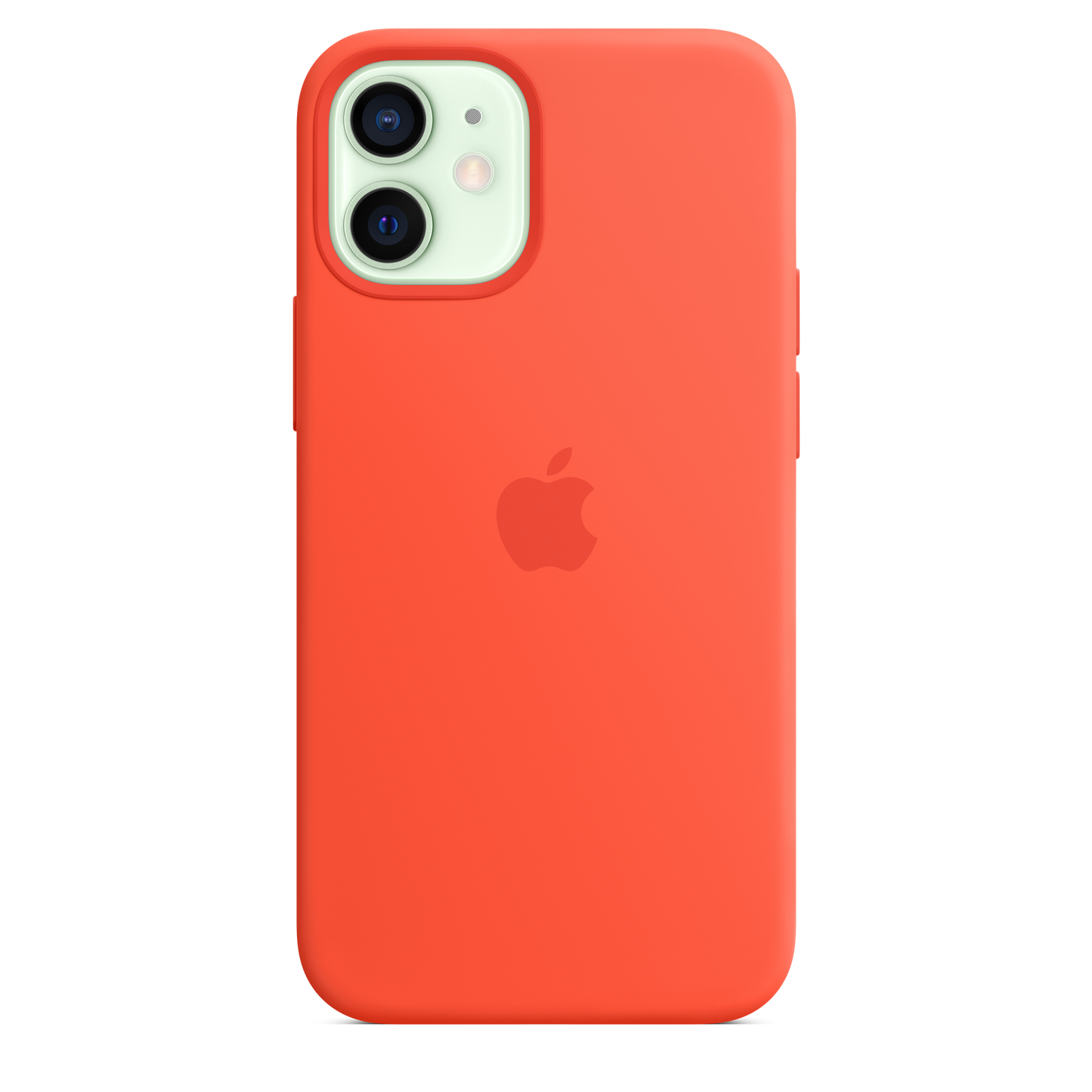 Funda de silicona con MagSafe para el iPhone 12 mini, Naranja eléctrico - Rossellimac