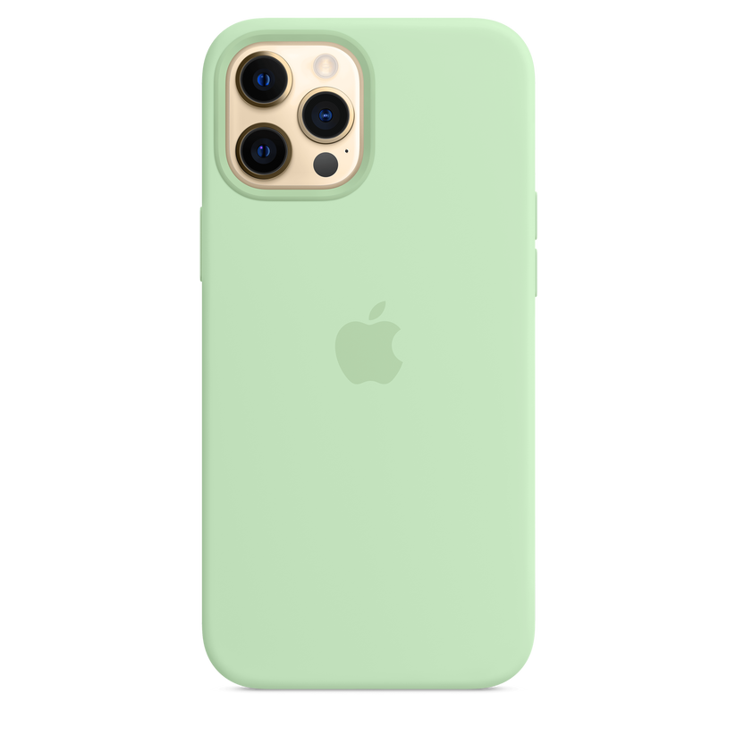 Funda de silicona con MagSafe para el iPhone 12 Pro Max, Pistacho - Rossellimac