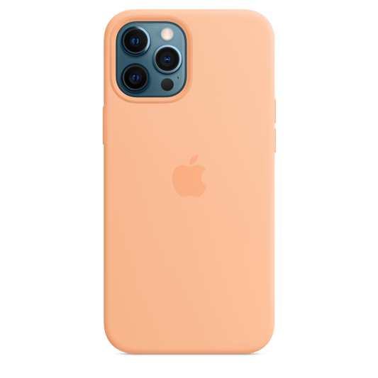 Funda de silicona con MagSafe para el iPhone 12 Pro Max, Cantalupo - Rossellimac