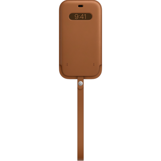 Funda integral de piel con MagSafe para el iPhone 12 Pro Max, Marrón caramelo