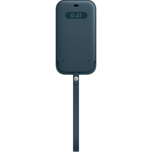 Funda integral de piel con MagSafe para el iPhone 12 Pro Max, Azul báltico - Rossellimac