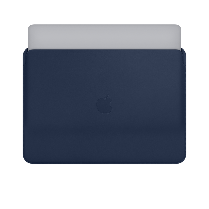 Funda de piel para el MacBook Air y el MacBook Pro de 13 pulgadas, Azul noche - Rossellimac