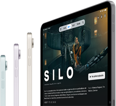 iPad Air que muestra una transmisión en streaming con conexión inalámbrica ultrarrápida