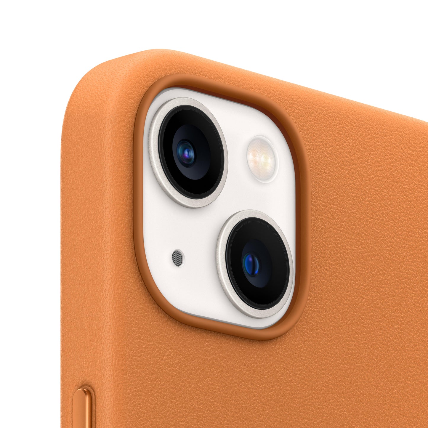 Funda de piel con MagSafe para el iPhone 14 Plus - Naranja – Rossellimac