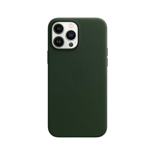 Estuche de cuero con MagSafe para el iPhone 13 Pro Max - Verde secuoya - Rossellimac