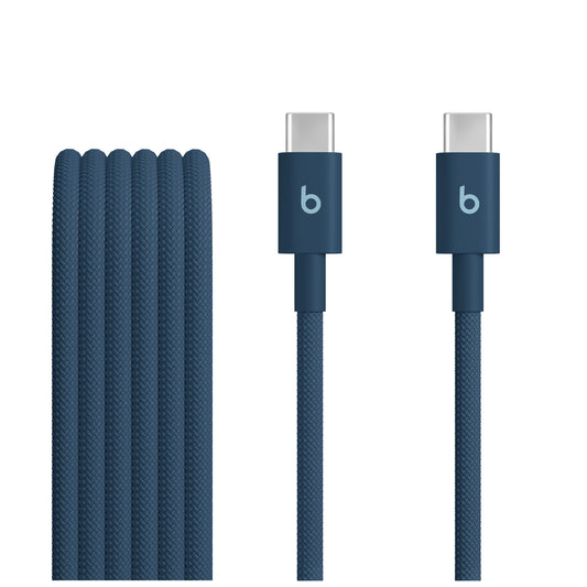 Cable trenzado USB-C a USB-C (1,5 m) Azul índigo | Beats