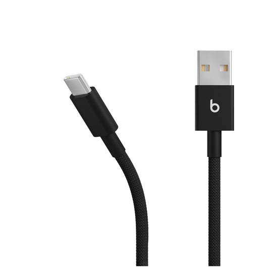 Cable trenzado USB-A a USB-C (1,5 m) Negro carbón | Beats