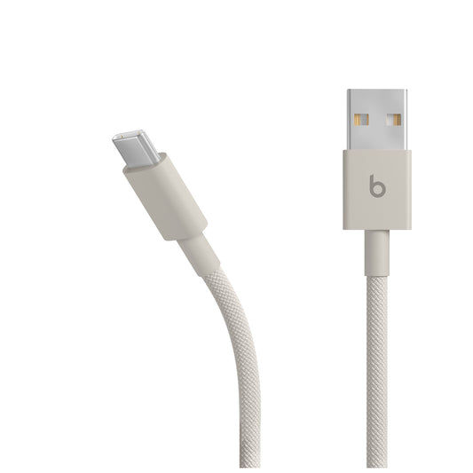 Cable trenzado USB-A a USB-C (1,5 m) Gris tormenta | Beats