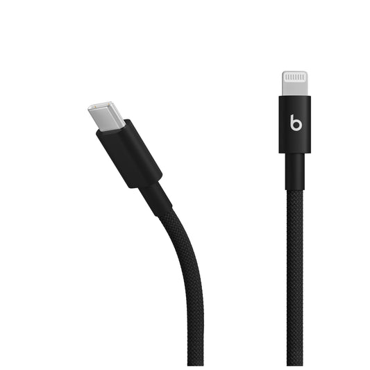 Cable trenzado USB-C a Lightning (1,5 m) Negro carbón | Beats