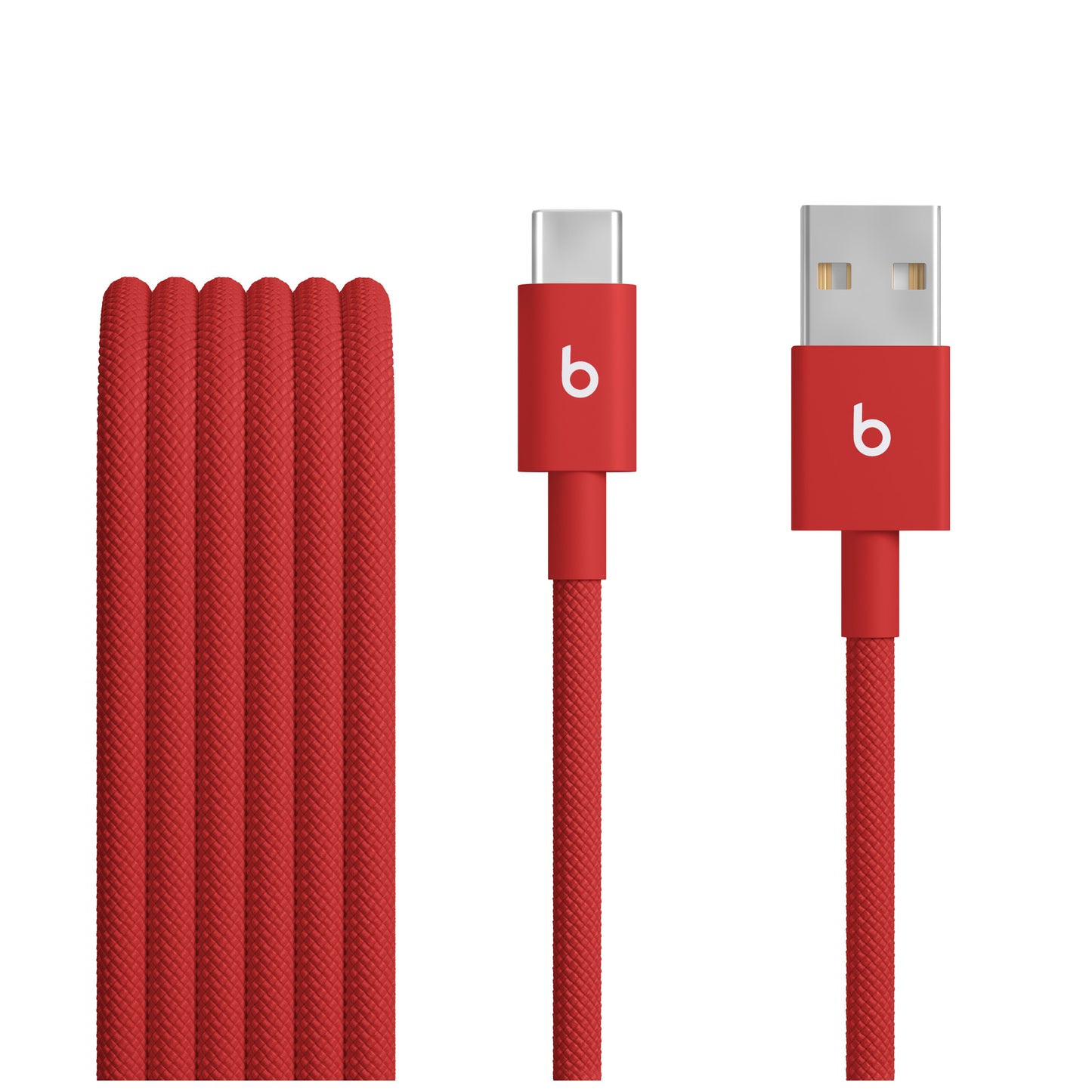Cable trenzado USB-A a USB-C (1,5 m) Rojo fuego | Beats