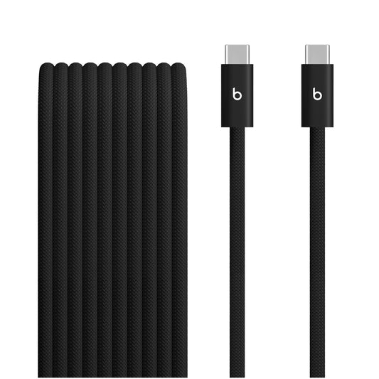 Cable trenzado USB-C a USB-C (3 m) 240W Negro carbón | Beats
