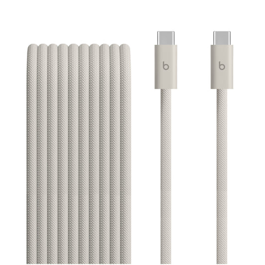 Cable trenzado USB-C a USB-C (3 m) 240W Gris tormenta | Beats