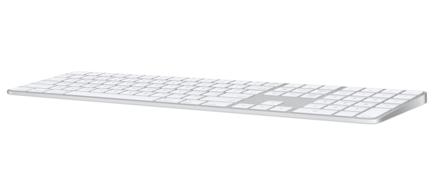 Magic Keyboard con Touch ID y teclado numérico para modelos de Mac con chip de Apple - Ucraniano - Teclas blancas - Rossellimac
