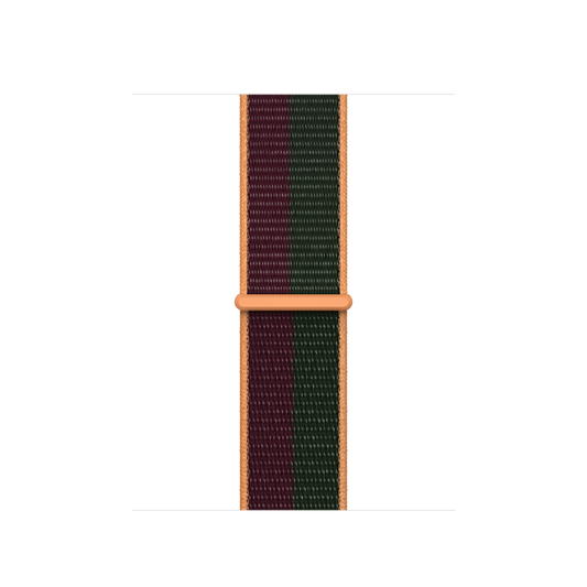 Correa Loop deportiva en color cereza oscuro/verde bosque (41 mm) - Rossellimac