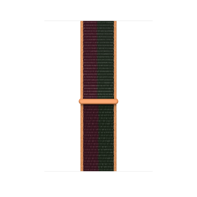 Correa Loop deportiva en color cereza oscuro/verde bosque (45 mm) - Rossellimac