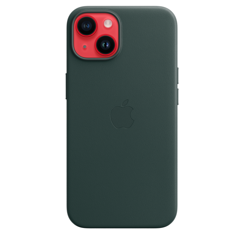 Funda de piel con MagSafe para el iPhone 14 - Verde bosque - Rossellimac