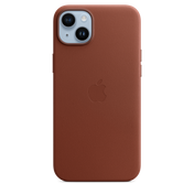 Funda de piel con MagSafe para el iPhone 14 Plus - Ocre oscuro - Rossellimac