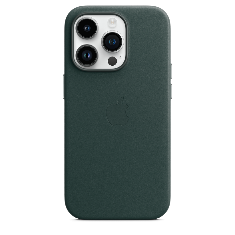 Funda de piel con MagSafe para el iPhone 14 Pro - Verde bosque - Rossellimac