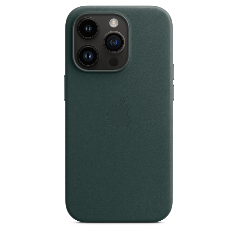 Funda de piel con MagSafe para el iPhone 14 Pro - Verde bosque - Rossellimac