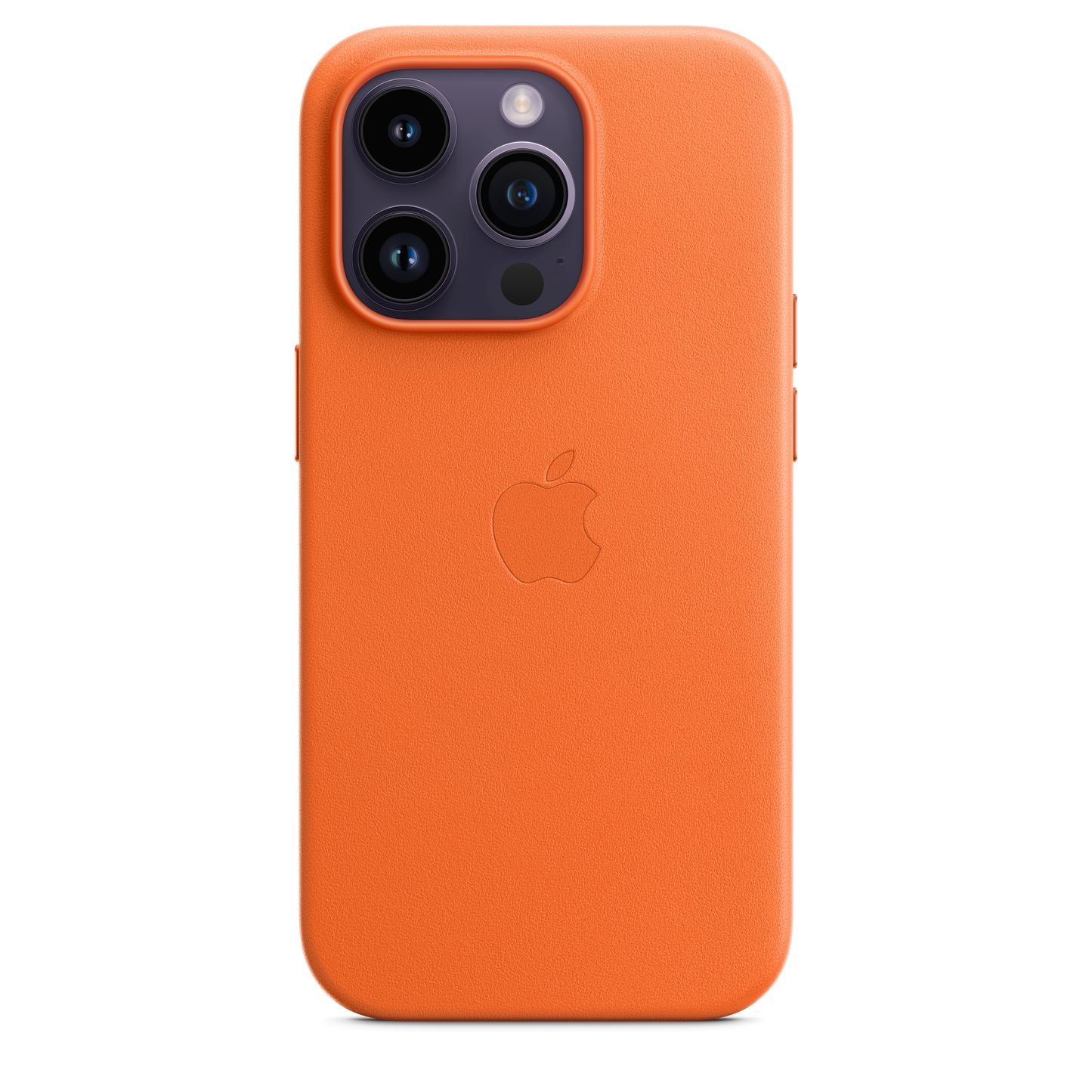 Funda de piel con MagSafe para el iPhone 14 Pro - Naranja - Rossellimac