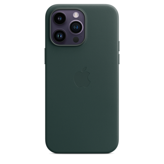 Funda de piel con MagSafe para el iPhone 14 Pro Max - Verde bosque - Rossellimac