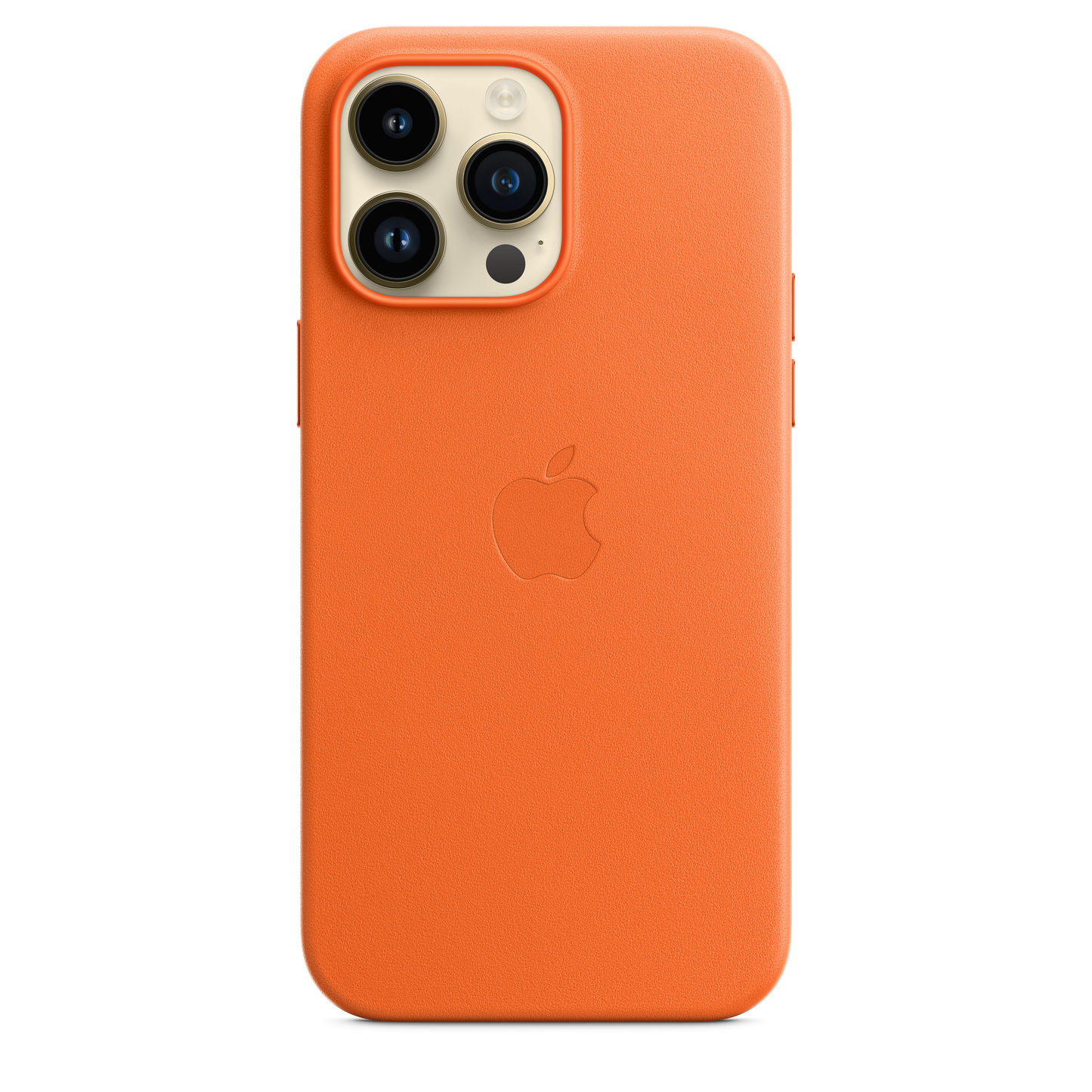 Funda de piel con MagSafe para el iPhone 14 Pro Max - Naranja - Rossellimac