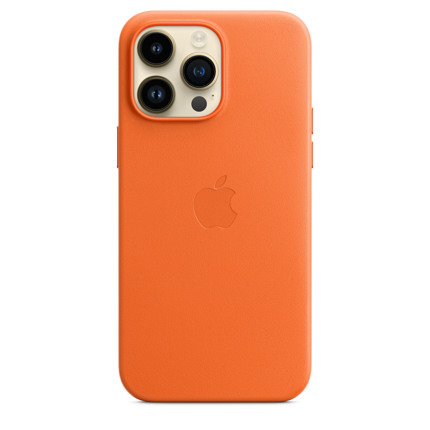 Funda de piel con MagSafe para el iPhone 14 Pro Max - Naranja