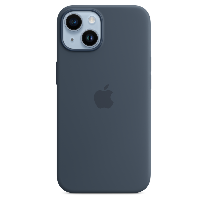 Funda de silicona con MagSafe para el iPhone 14 - Azul tempestad - Rossellimac