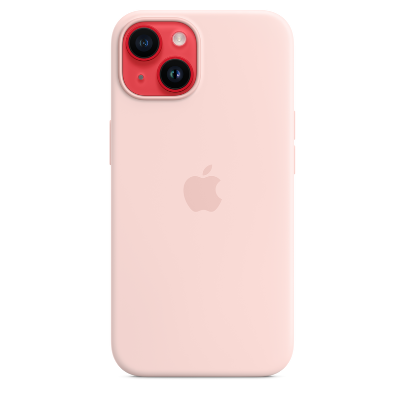 Funda de silicona con MagSafe para el iPhone 14 - Rosa caliza - Rossellimac