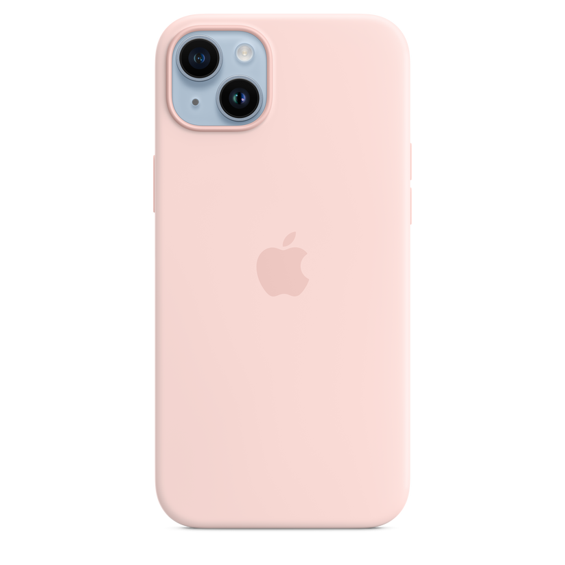 Funda de silicona con MagSafe para el iPhone 14 Plus - Rosa caliza - Rossellimac