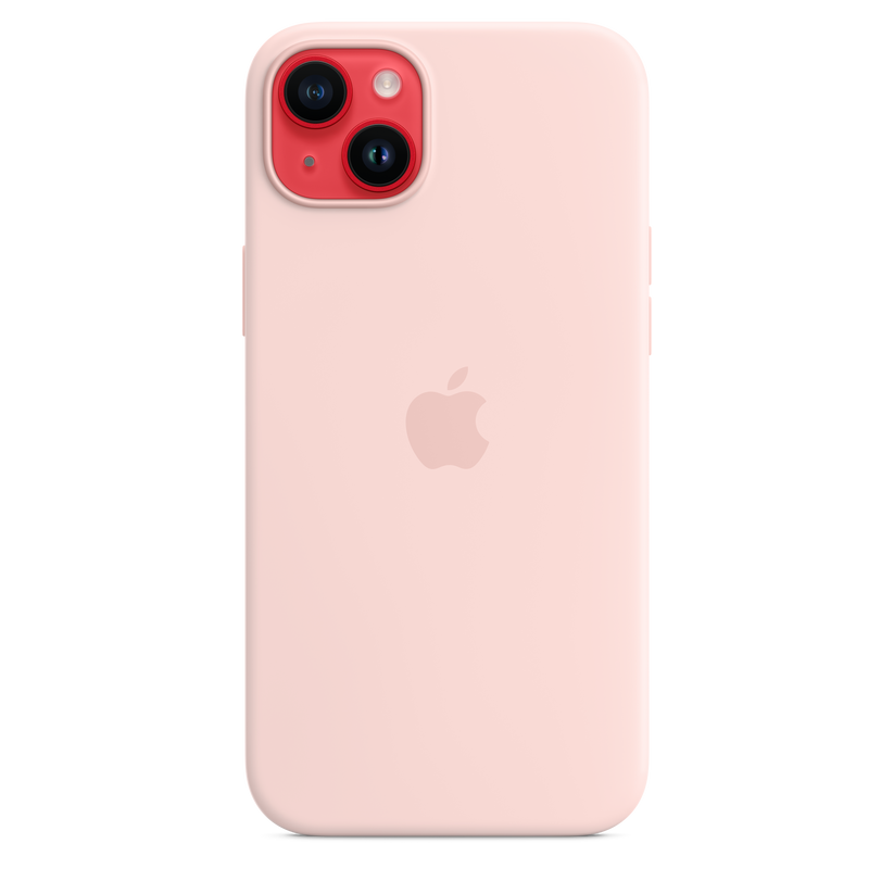 Funda de silicona con MagSafe para el iPhone 14 Plus - Rosa caliza - Apple  (ES)
