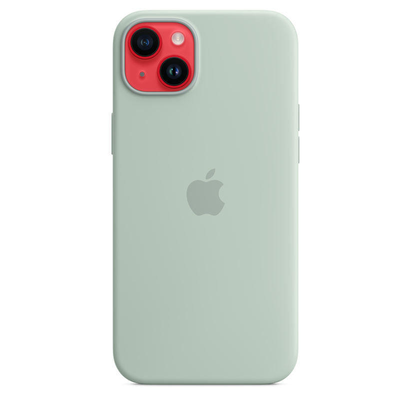 Funda de silicona con MagSafe para el iPhone 14 Plus - Suculenta - Rossellimac