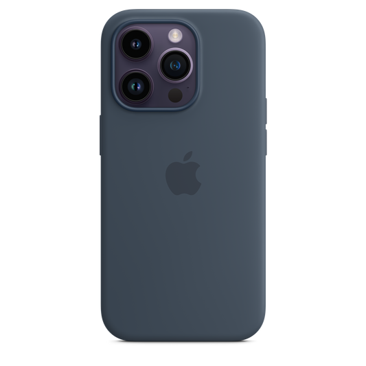 Funda de silicona con MagSafe para el iPhone 14 Pro - Azul tempestad - Rossellimac