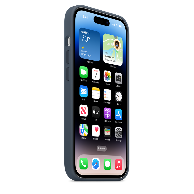 Funda de silicona con MagSafe para el iPhone 14 Pro - Azul tempestad –  Rossellimac