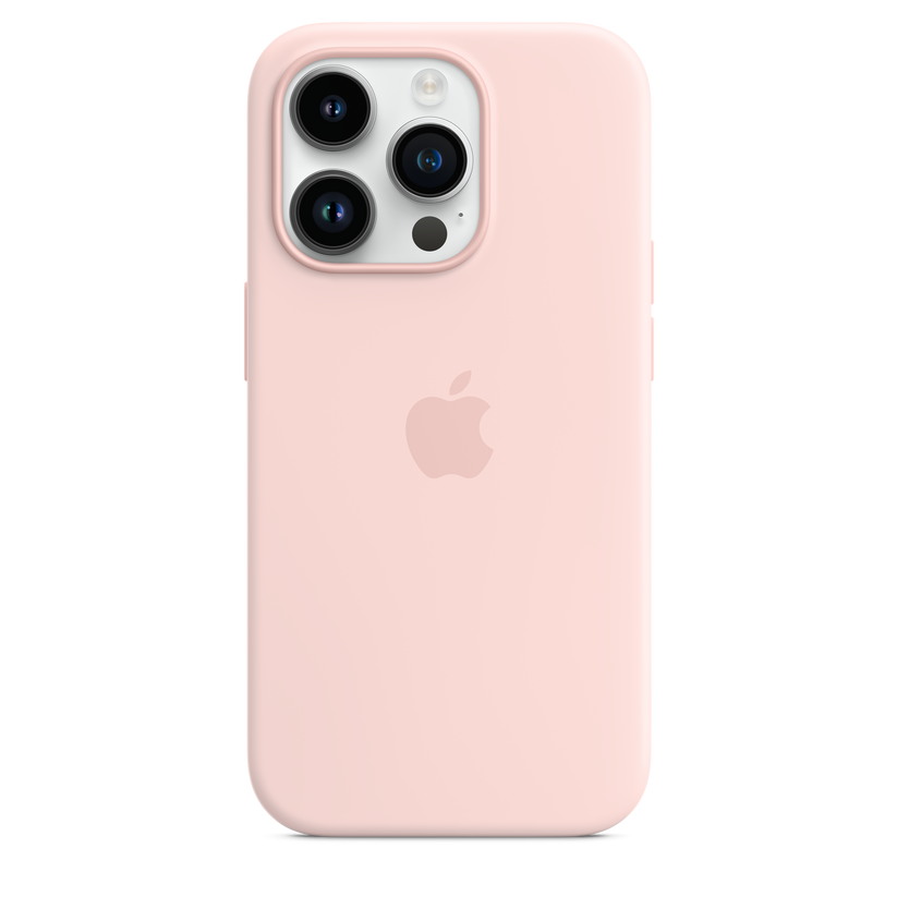 Funda de silicona con MagSafe para el iPhone 14 Pro - Rosa caliza - Rossellimac