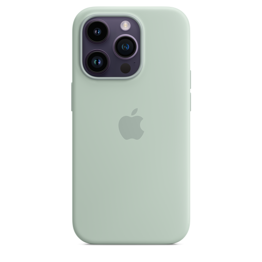 Funda de silicona con MagSafe para el iPhone 14 Pro - Suculenta - Rossellimac
