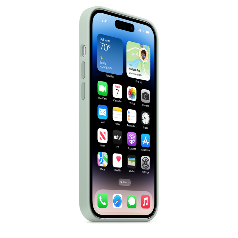 Funda de silicona con MagSafe para el iPhone 14 Pro - Suculenta - Rossellimac