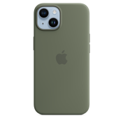 Funda de silicona con MagSafe para el iPhone 14 - Verde oliva - Rossellimac