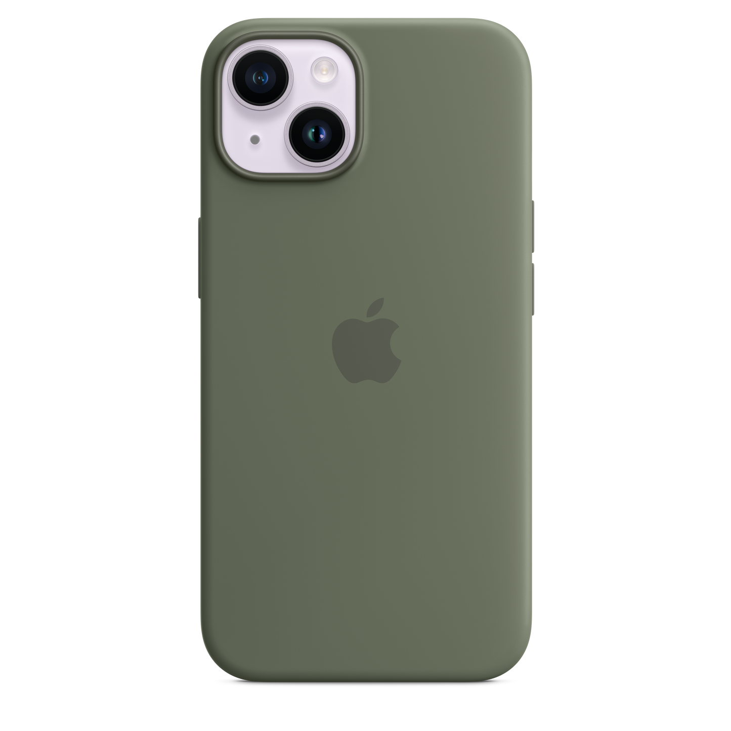 Funda de silicona con MagSafe para el iPhone 14 - Verde oliva - Rossellimac