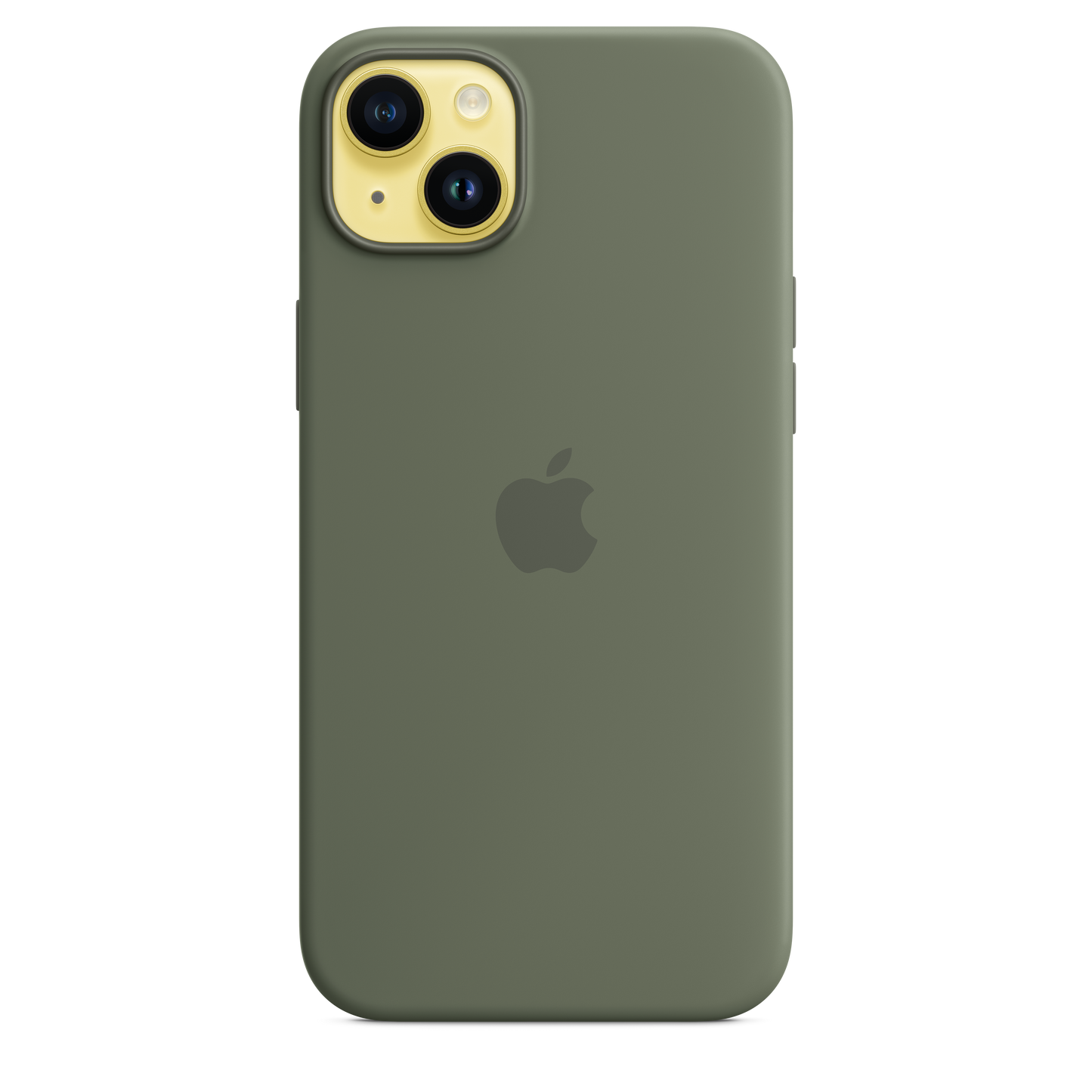 Funda de silicona con MagSafe para el iPhone 14 Plus - Verde oliva - Rossellimac