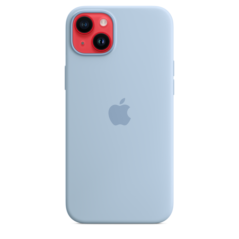 Funda de silicona con MagSafe para el iPhone 14 Plus - Azul celeste - Rossellimac